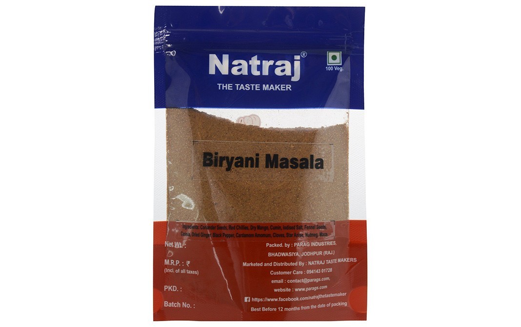 Natraj Biryani Masala    Pack  125 grams